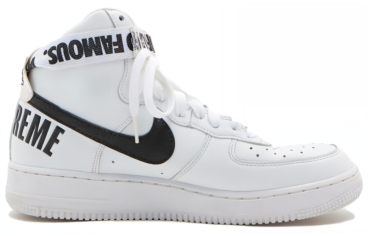 Supreme x Nike Air Force 1 World Famous White