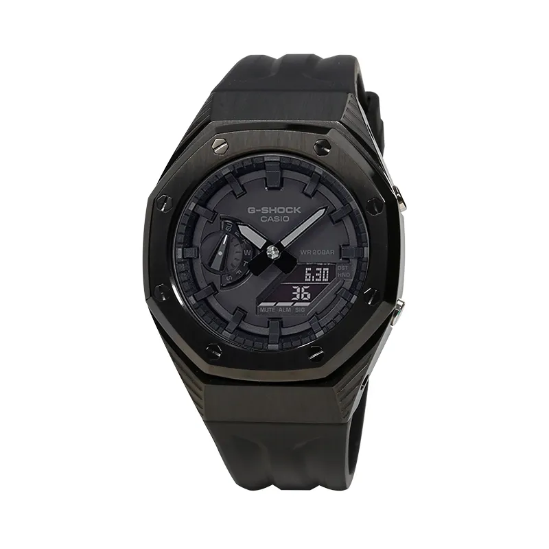 CASIO Custom Collection GA 2100 1A1 Stopwatch Electronic Movement Rubber Strap Watch Unisex