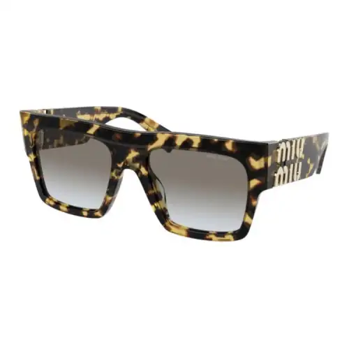 MIU MIU Acetate Square Sunglasses Women's Brown