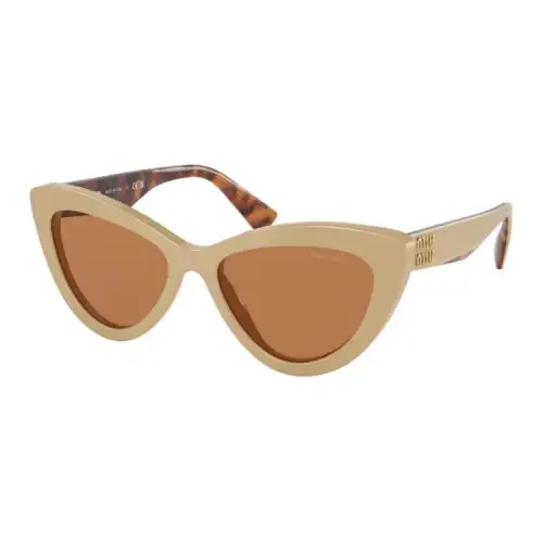 MIU MIU Plastic Cat Eye Sunglasses Women's Brown