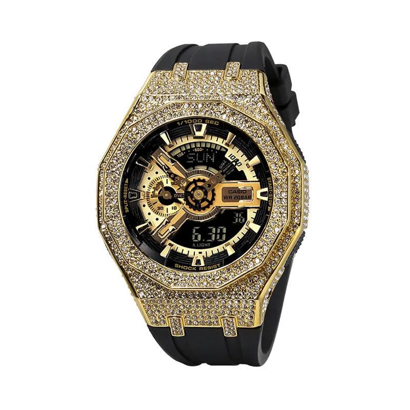 CASIO Unisex Liquid Crystal/Analog Dual Display Series Gold Watch