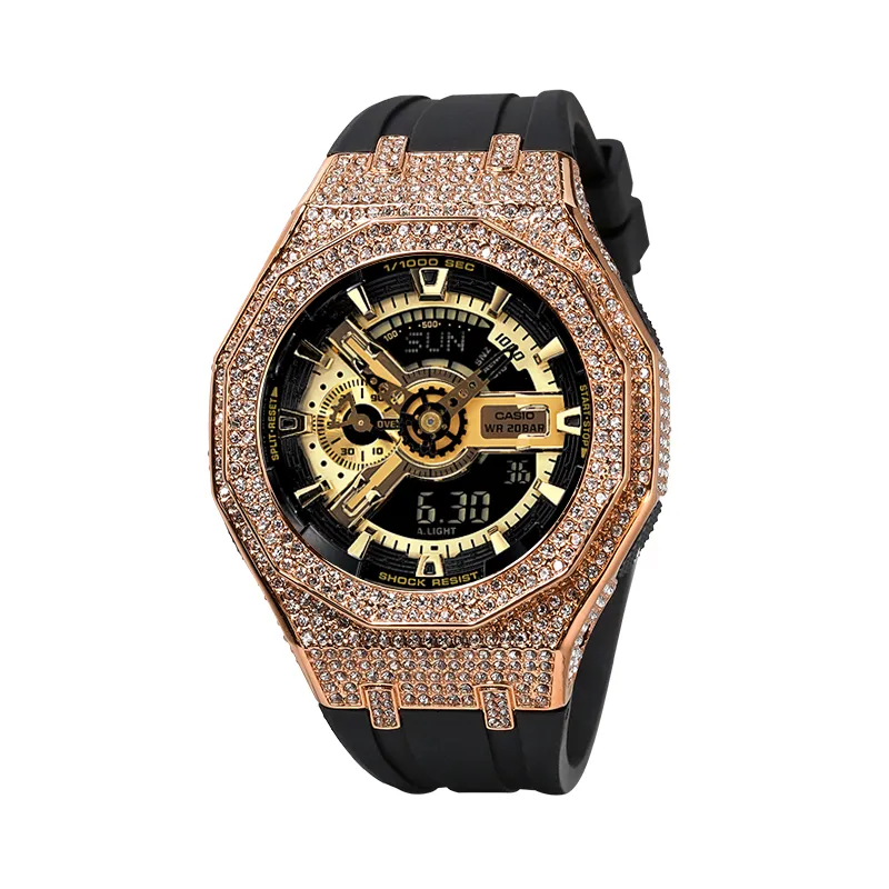 CASIO Unisex Liquid Crystal/Analog Dual Display Series Gold Watch