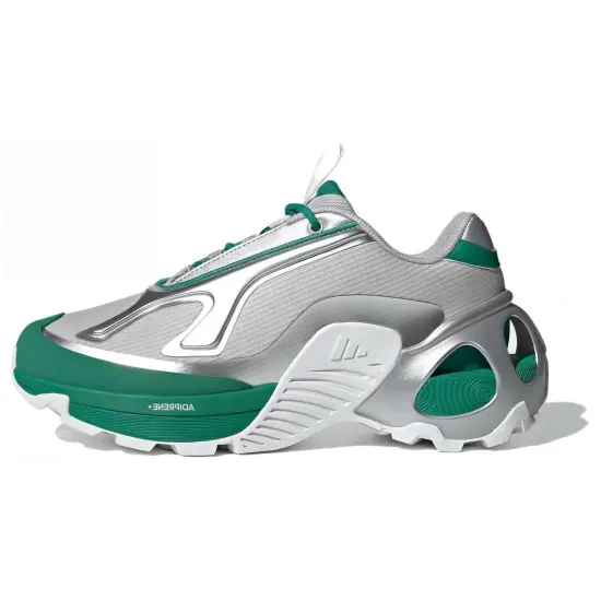 Adidas Wonder Runner Cushioning Wear Resistant Low Top Casual Running Shoes Unisex Silver Green