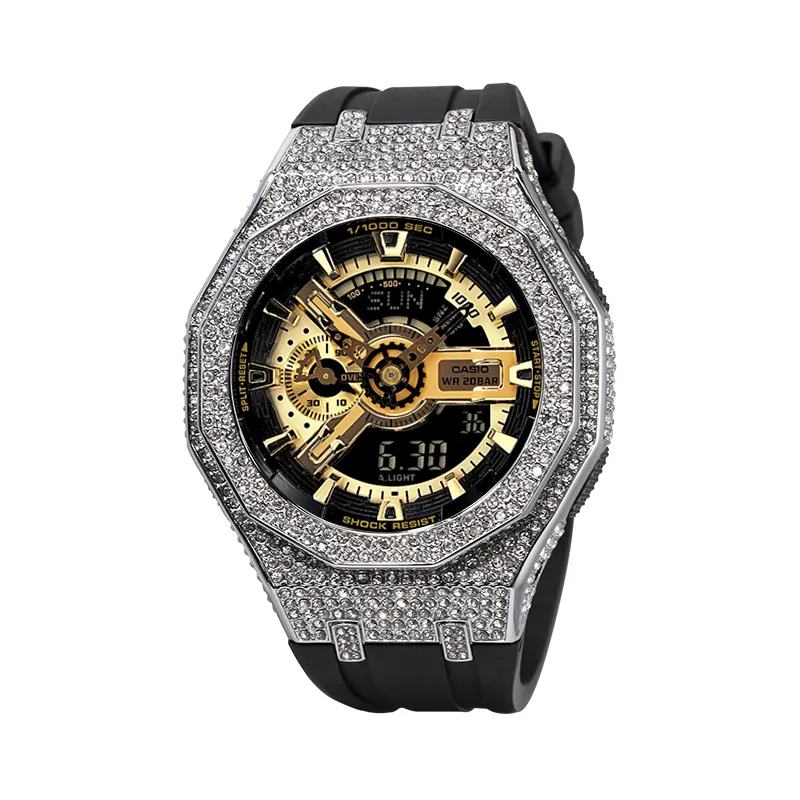 CASIO Unisex Liquid Crystal/Analog Dual Display Series Gold Watch