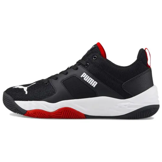 PUMA REBOUND Lifestyle Shoes Unisex Mid-top Black/Red/White