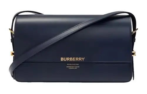 Burberry Cow Leather Crossbody Bag, Shoulder Bag Women's Dark Purple