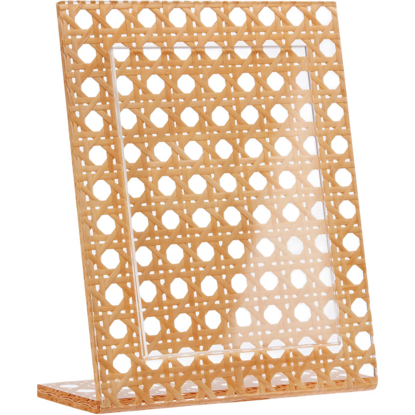 DIOR Tengganagi Provence woven wicker frame photo frame large beige 30*24cm