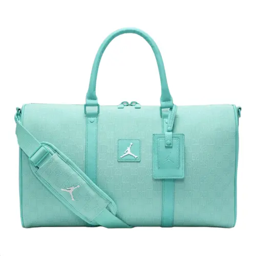 Jordan Polyester One Shoulder Crossbody Gym Bag Medium Unisex Blue Green Blue