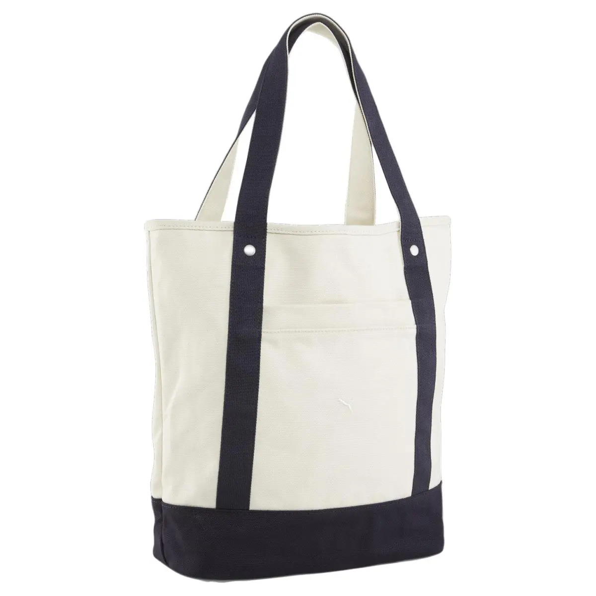 PUMA Fabric Handbag, Shoulder Bag Regular Unisex Ecru & Dark Blue