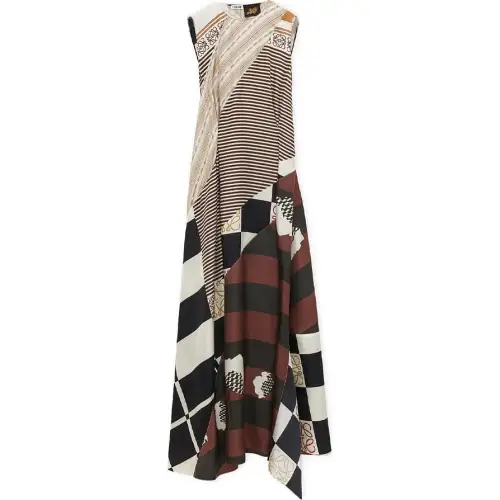 LOEWE SS24 Sleeveless Dress Women's Multicolor
