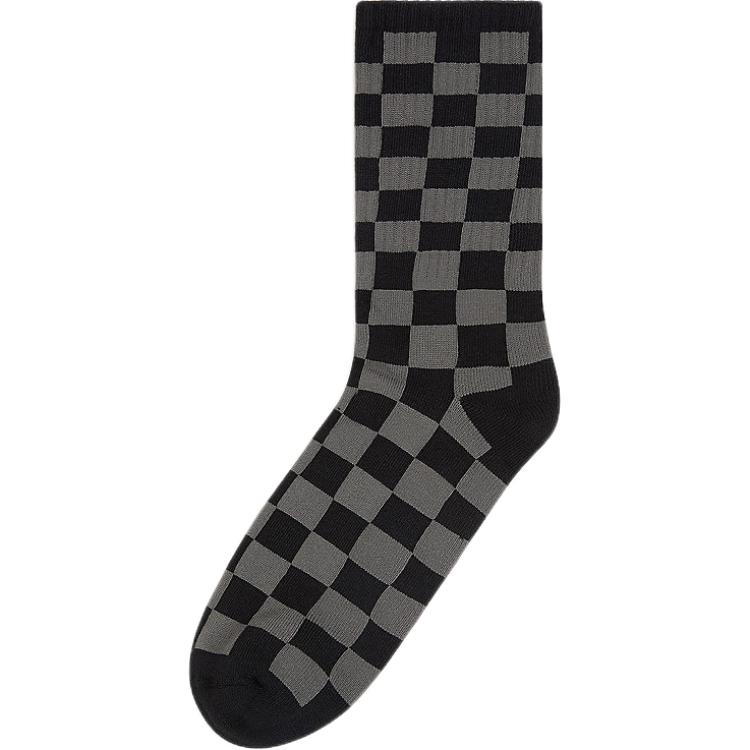 Vans Checkerboard Crew Socks 1 Pair Crew Socks Men’s 1 Pack Gray