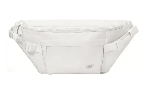 Skechers Fabric Cell Phone Pouch Fanny Pack Regular Unisex White