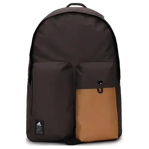 Adidas Recycled Polyester Plain Weave Fabric Backpack Regular Unisex Multicolor