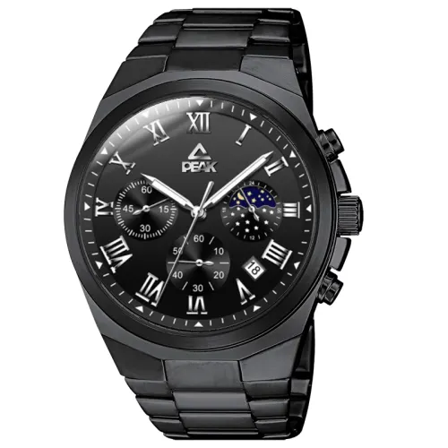 Universal waterproof men's watch for students, gift box, quartz set, watch strap stainless steel, black transparent mechanical dial, quartz mechanism
