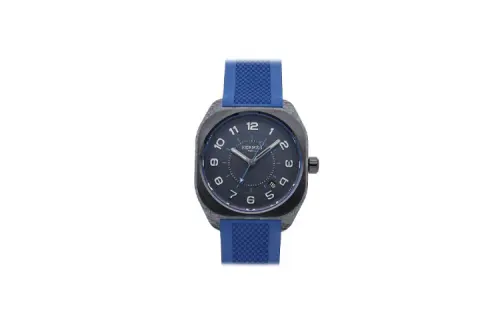 HERMES H08 Collection Wrist Watches Automatic Mechanical Movement Rubber Strap 39mm Gray Dial Men's Watches