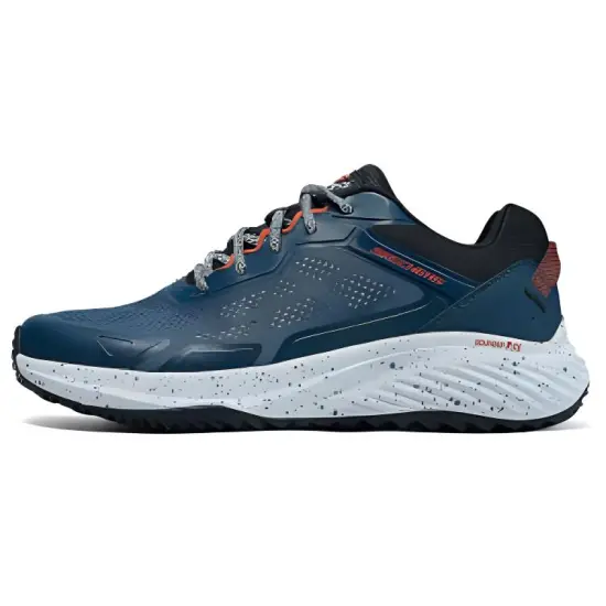 Skechers Bounder Cushioned Slip-Resistant Low-Top Casual Running Shoes Men's Marine Blue