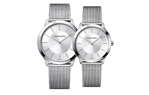 CALVIN KLEIN Wrist Watch Quartz Movement Stainless Steel Strap 40mm&35mm Silver Dial Unisex 50m Water Resistant