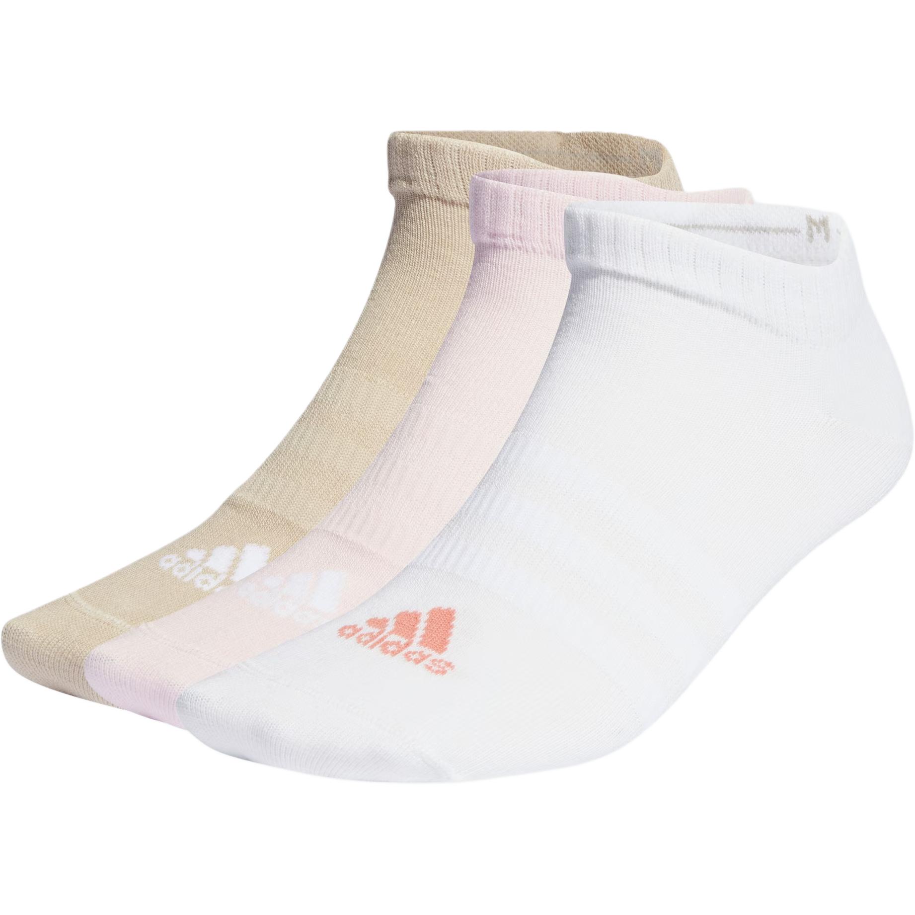 Женские носки adidas с логотипом (белые)