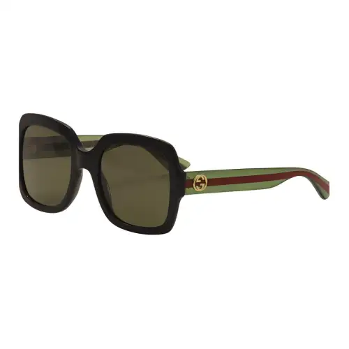 GUCCI Square Sunglasses Women's Black