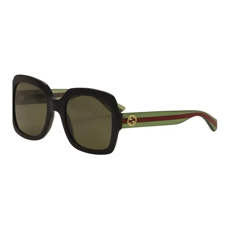 GUCCI Square Sunglasses Women's Black