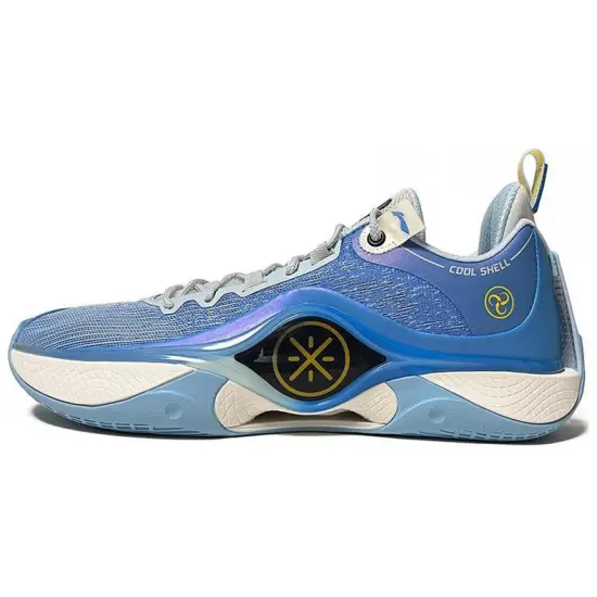 LiNing Cushioned Slip Resistant Low Top Basketball Shoes Men's Blue