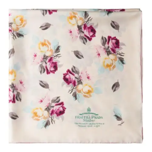 PRADA Floral-print Silk Scarf