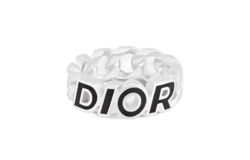 DIOR 925 Sterling Silver Rings Men's Silver