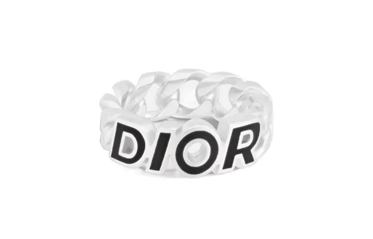 DIOR 925 Sterling Silver Rings Men's Silver