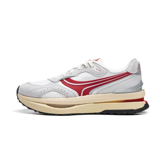 LINING Casual Shoes Men Low-Top Light Smoke Gray/Ivory