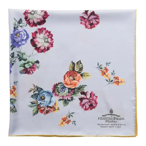PRADA Floral-print Twill Scarf