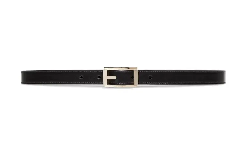GUCCI Reversible Thin Belt With Rectangular Buckle