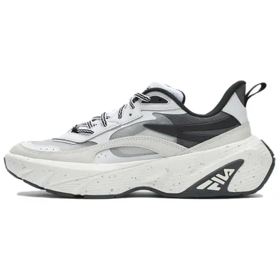 FILA Wear-Resistant Low-Top Casual Shoes Men's White Gray