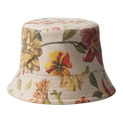 PRADA Floral-print Reversible Bucket Hat