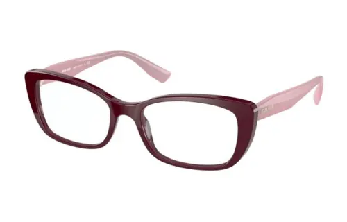 MIU MIU Rectangular Eyeglass Frames Women's Red