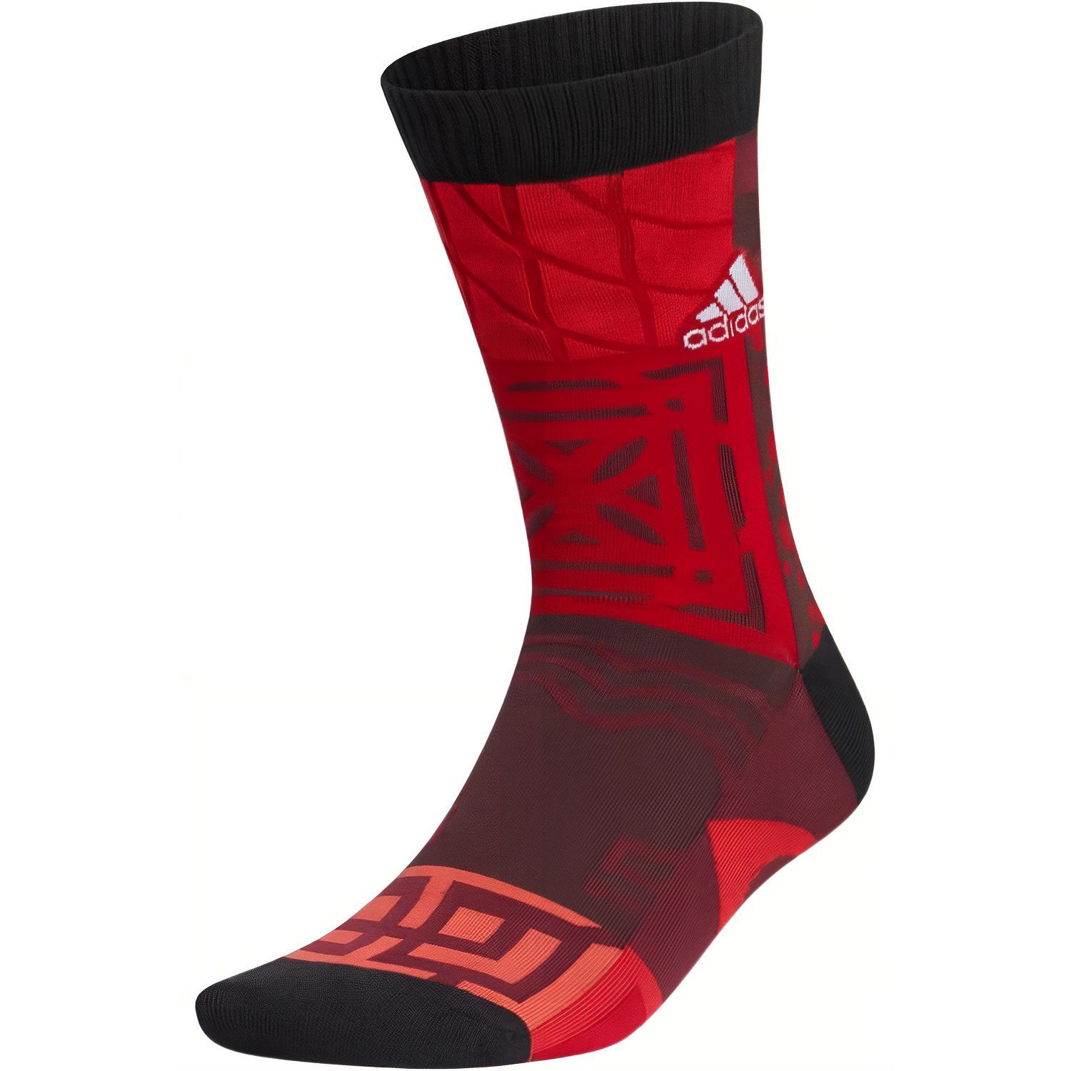 Adidas Crew Socks Unisex 1 Pack Black Red