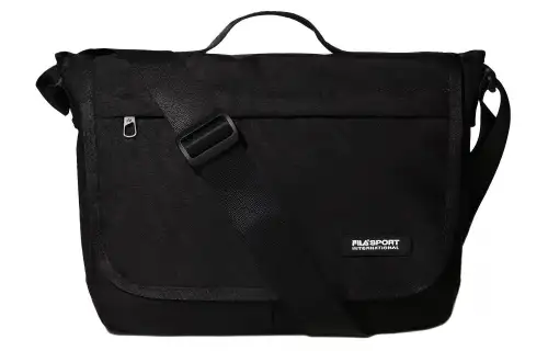 FILA Nylon Shoulder Bag, Crossbody Bag Regular Unisex Black