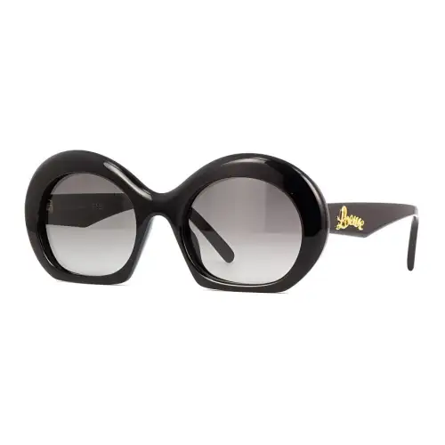 LOEWE Acetate Irregular Shape Sunglasses Women's Black