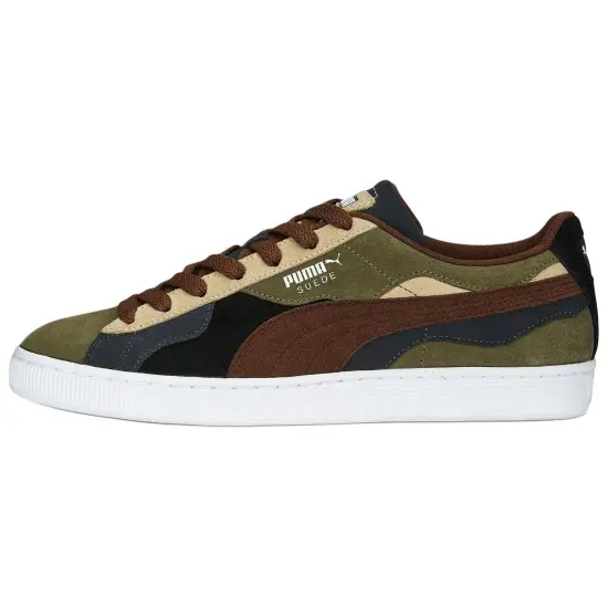 PUMA Suede 'Camowave   Olive Chestnut Brown'