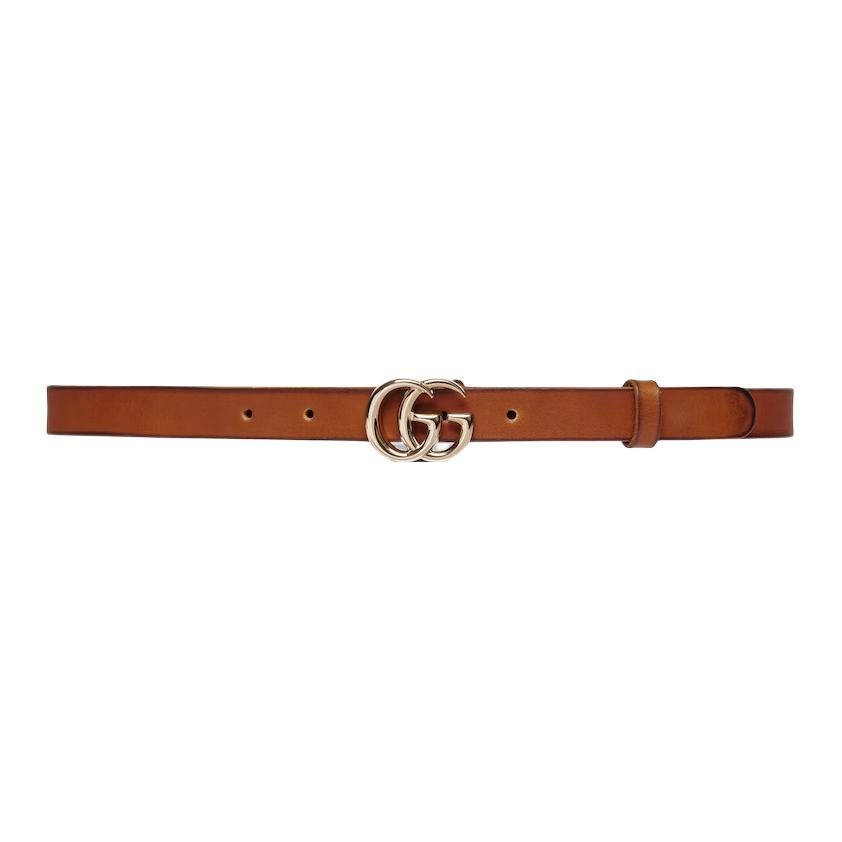 Женский ремень Gucci GG Marmont (коричневый)