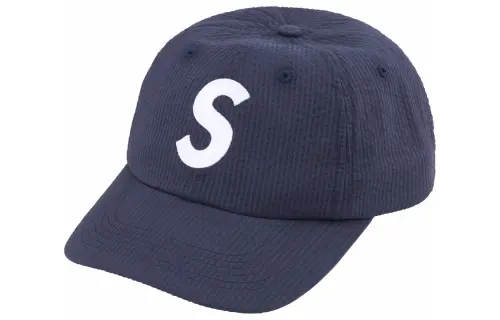 Supreme Seersucker S Logo 6 Panel