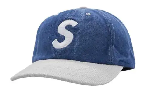 Supreme 100% Cotton Twill Baseball Caps Unisex Blue