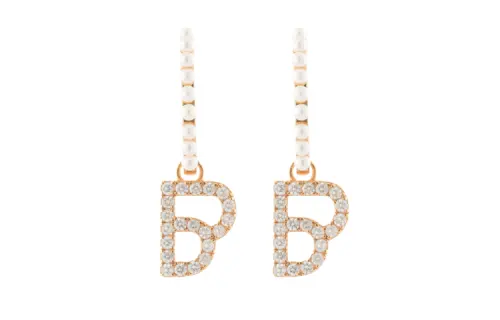 BAPY BY *A BATHING APE® Logo-pendant Hoop Earrings
