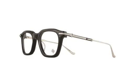 Chrome Hearts Irregular Shape Eyeglass Frames Men's Black