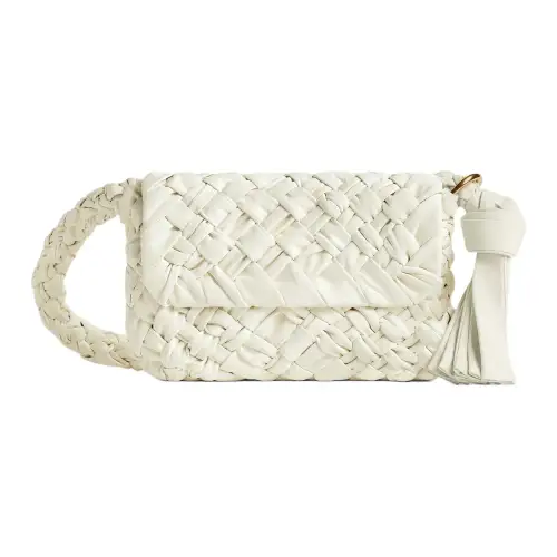 Bottega Veneta Kalimero Cow Leather Portable Crossbody Bag, Shoulder Bag Women's Bone Beige