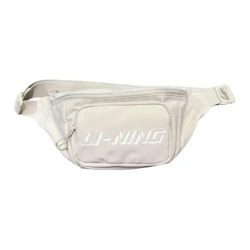 Li Ning Polyester Shoulder Bag, Crossbody Bag, Fanny Pack Regular Unisex White