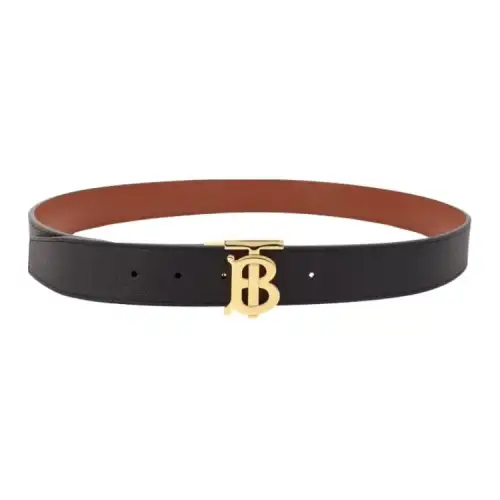 Burberry Leather Belts Men's Black