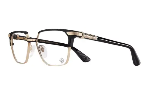 Chrome Hearts Metal Irregular Shape Eyeglass Frames Men's Gold