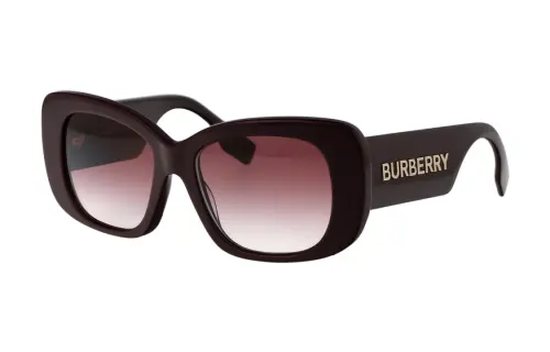 Burberry Acetate Irregular Shape Sunglasses Women's Black