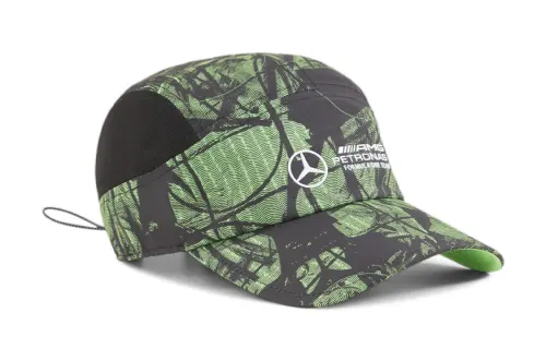 PUMA Patterned Print Polyester Baseball Caps Unisex Green