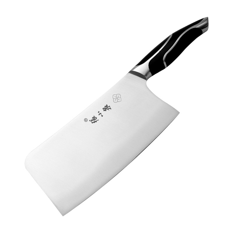 Zhang Xiaoquan Black Tornado Bone Chopping Knife Stainless Steel Bone Chopping Knife Integrated Handle Thickened Kitchen Chop Chicken, Duck, Fish and Ribs Household Kitchen Knife Black